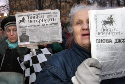 В прошлом декабре в Питере из-за «Нового Петербурга» уже митинговали